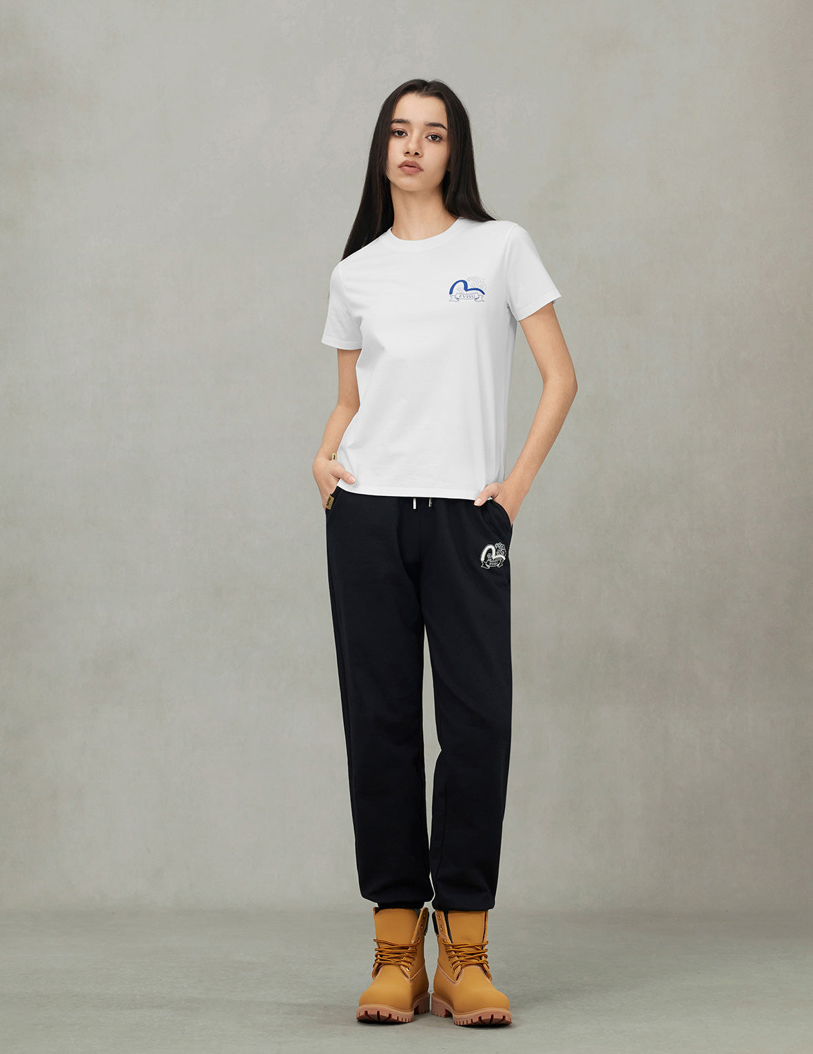 Nautical Theme Print and Embroidery Boyfriend T-Shirt