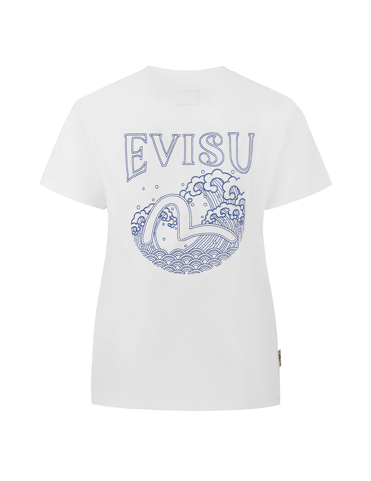 Nautical Theme Print and Embroidery Boyfriend T-Shirt