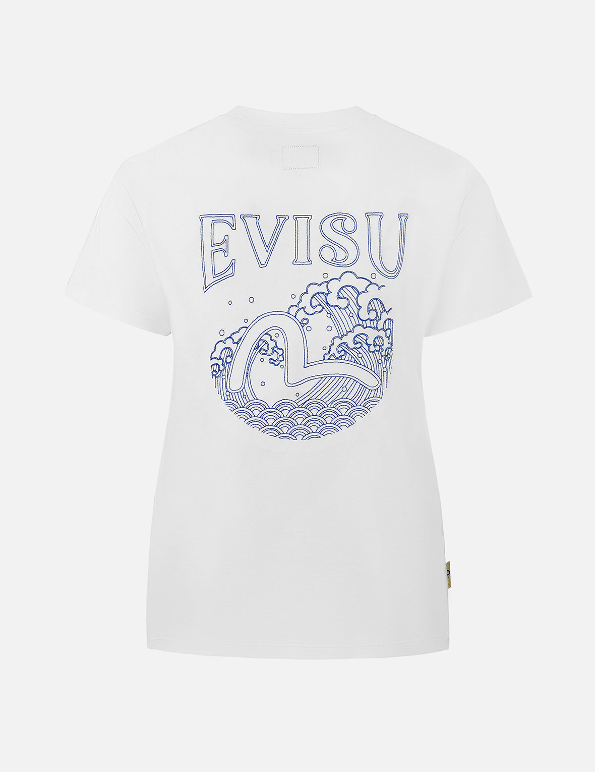 Nautical Theme Print and Embroidery Boyfriend T-Shirt