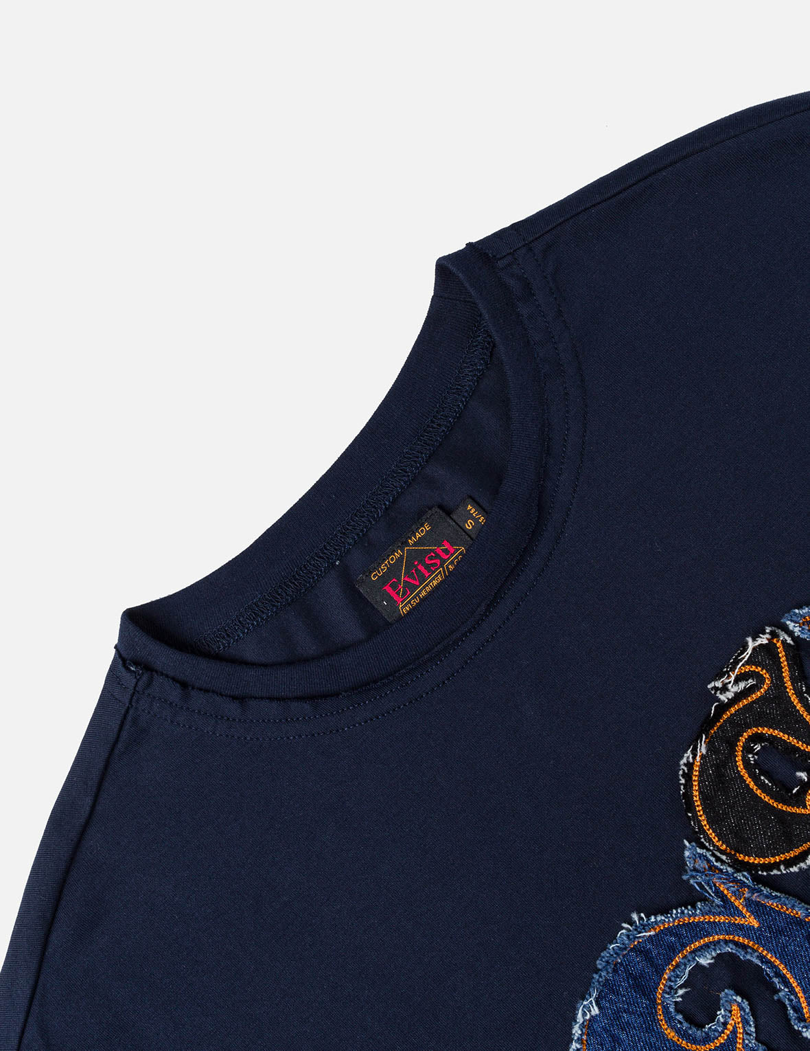 Evisu Denim Appliqué T-Shirt