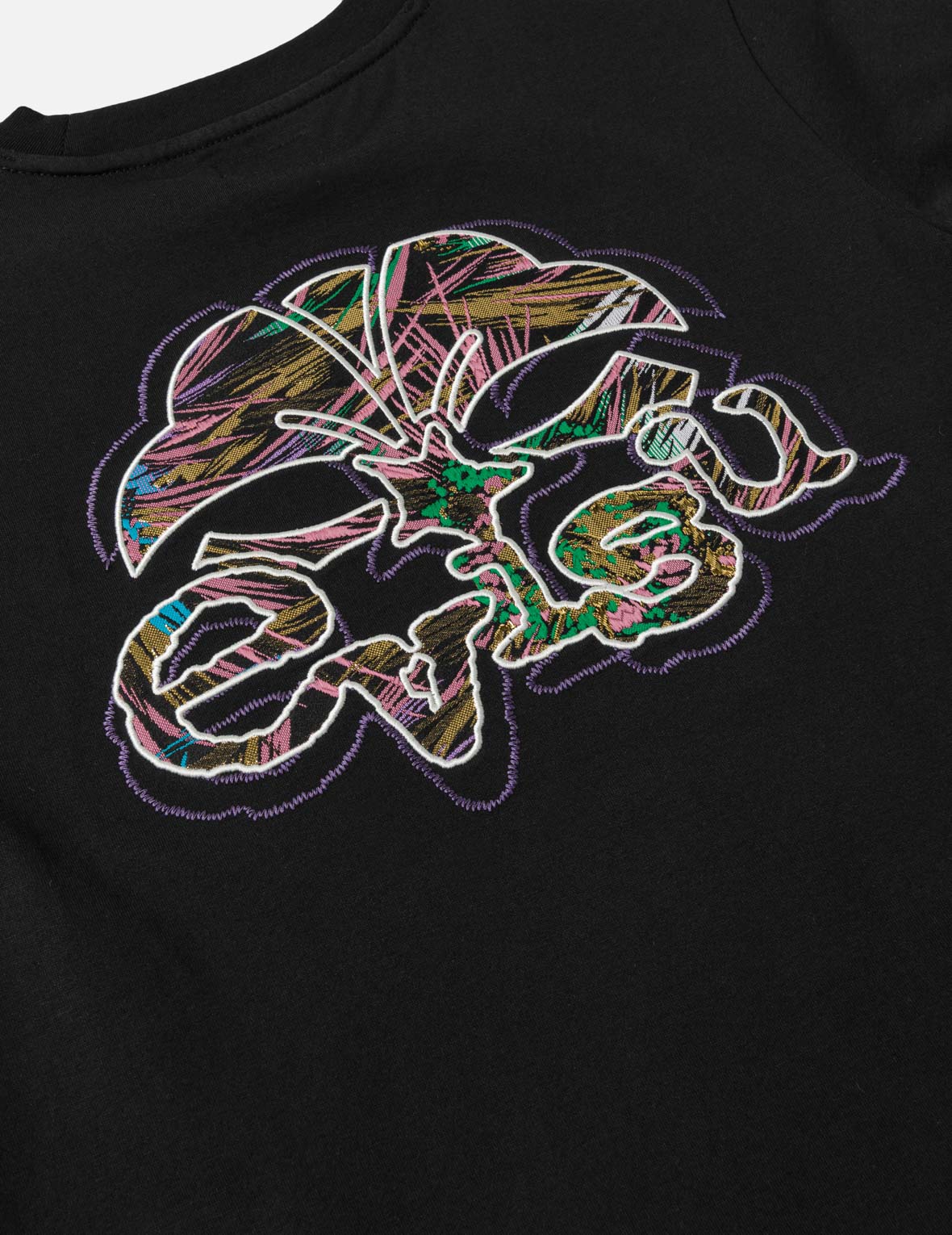Brocade Kamon Patched T-Shirt