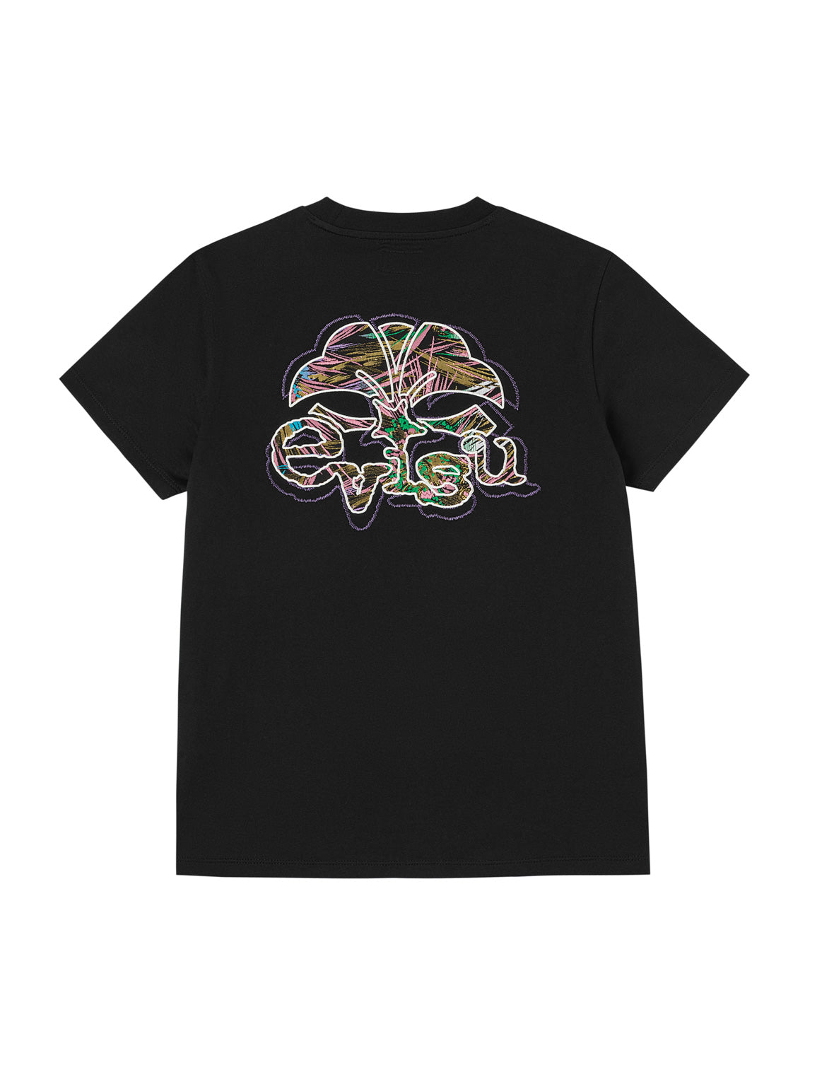 Brocade Kamon Patched T-Shirt
