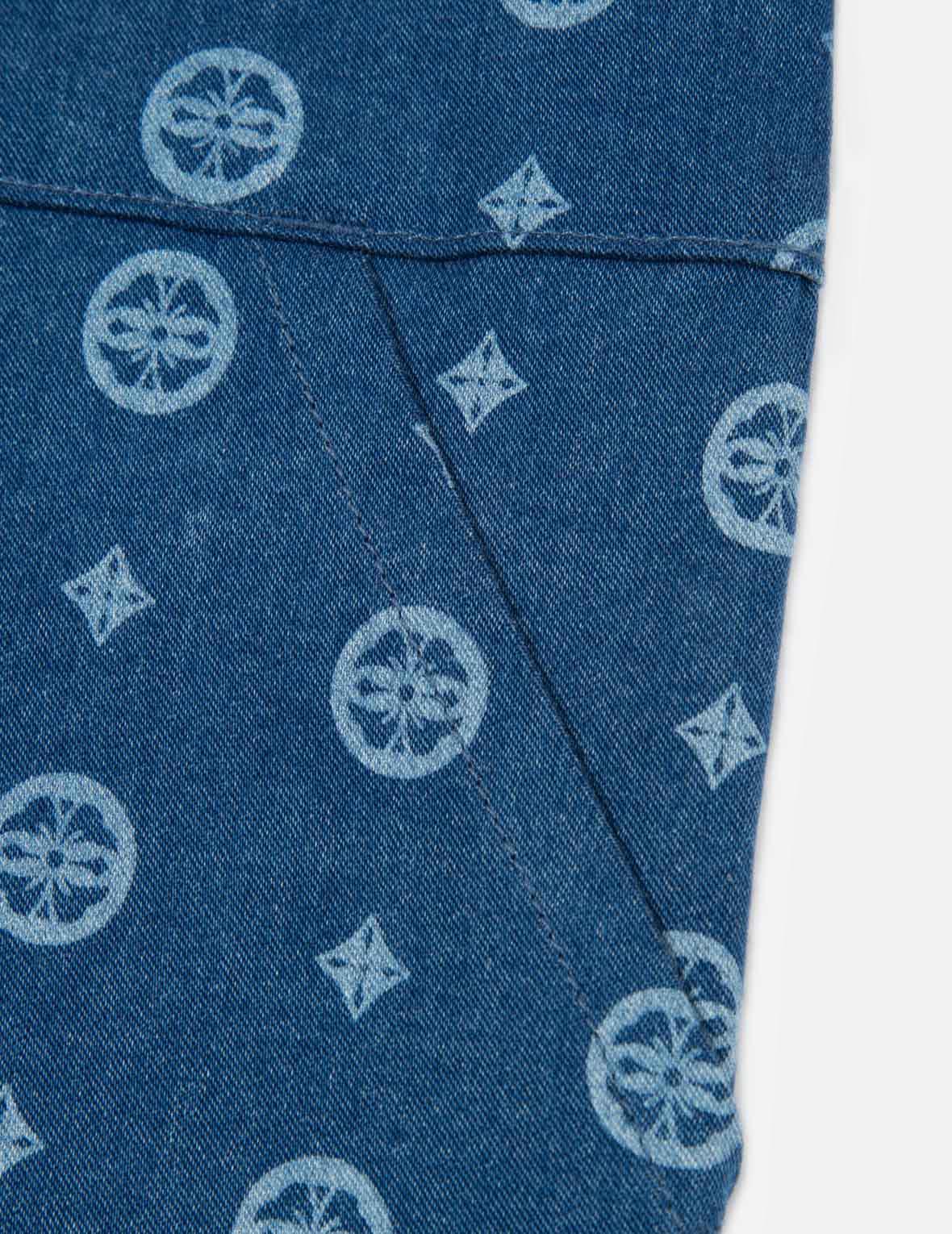 Daruma and Seagull Print Sweatpants