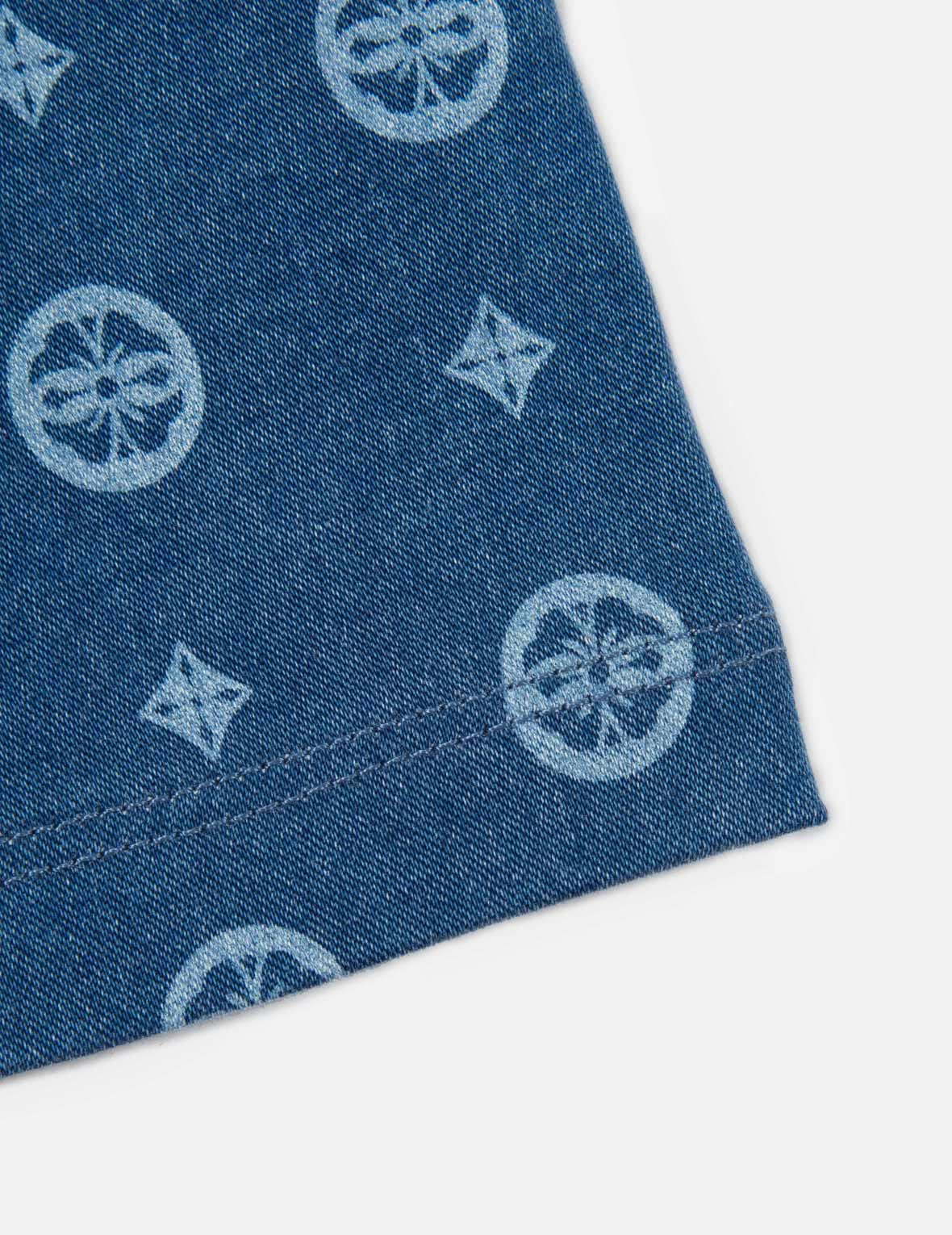 Daruma and Seagull Print Sweatpants