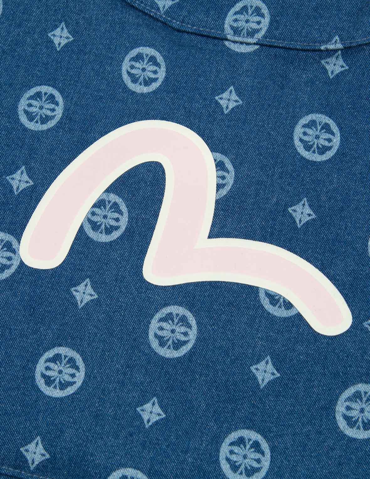Daruma and Seagull Print Sweatpants