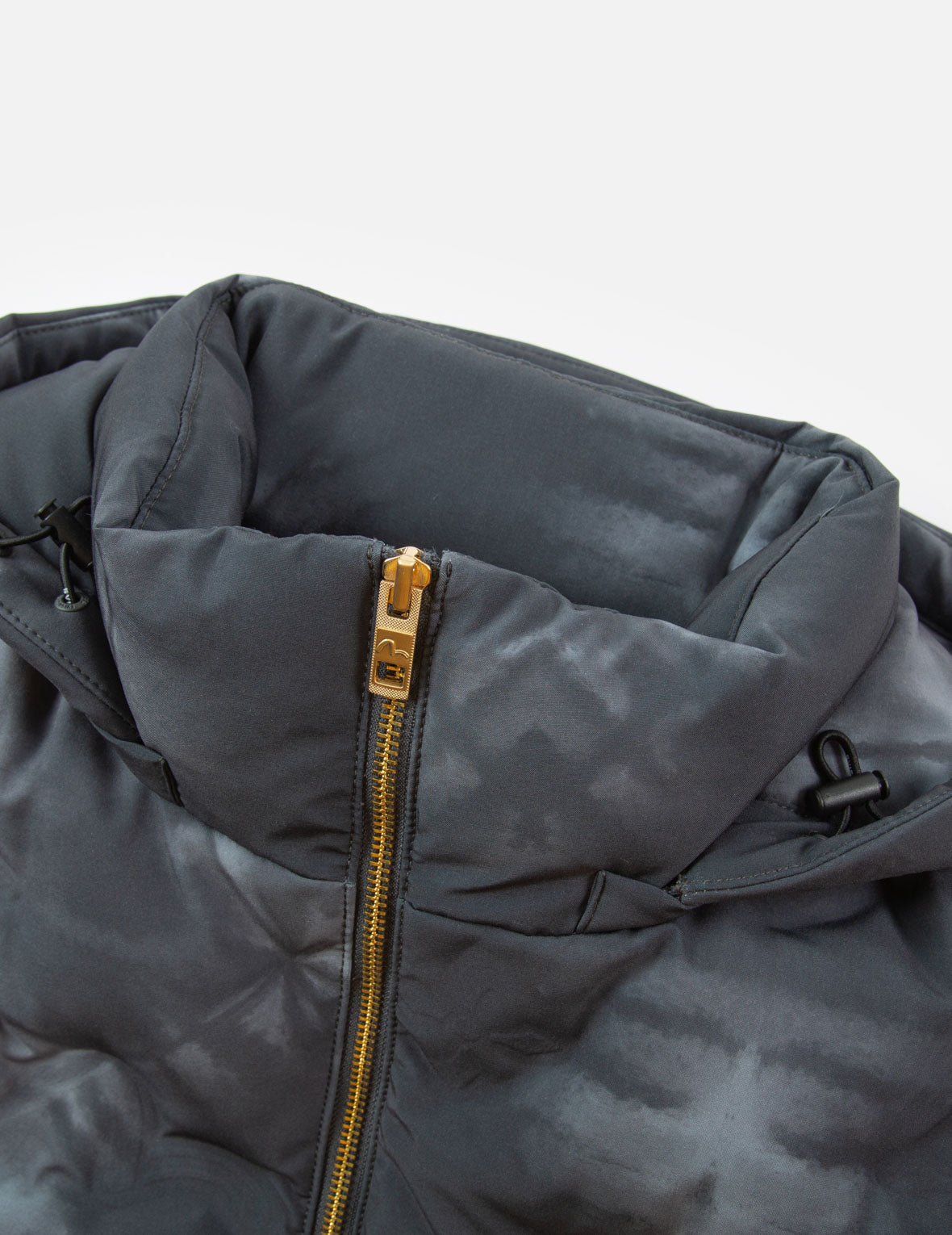 Embossed Graphics Tie Dye Print Down Jacket