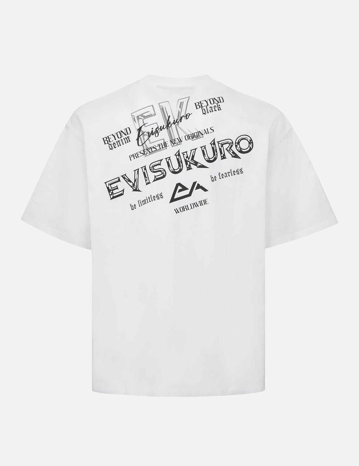 Logo and Slogan Prints Loose Fit T-shirt
