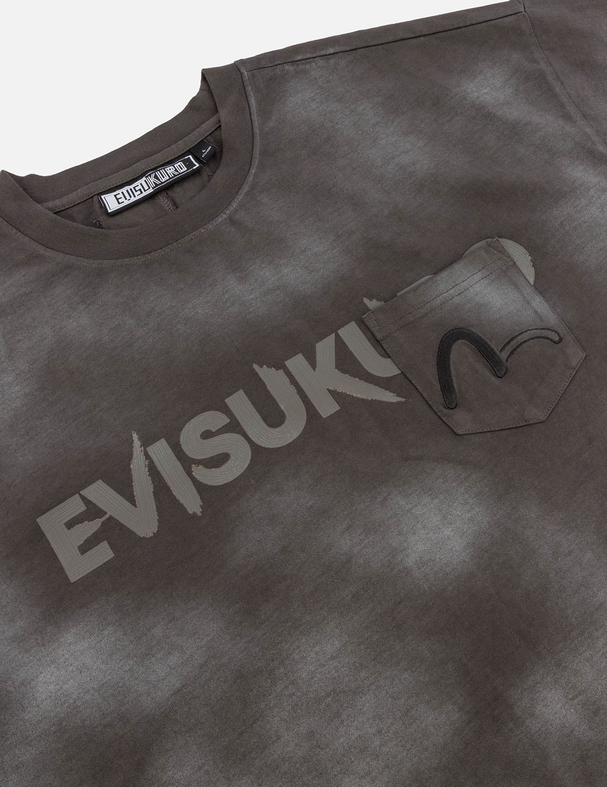 Garment Dyed Calligraphy Logo Print Oversized T-shirt