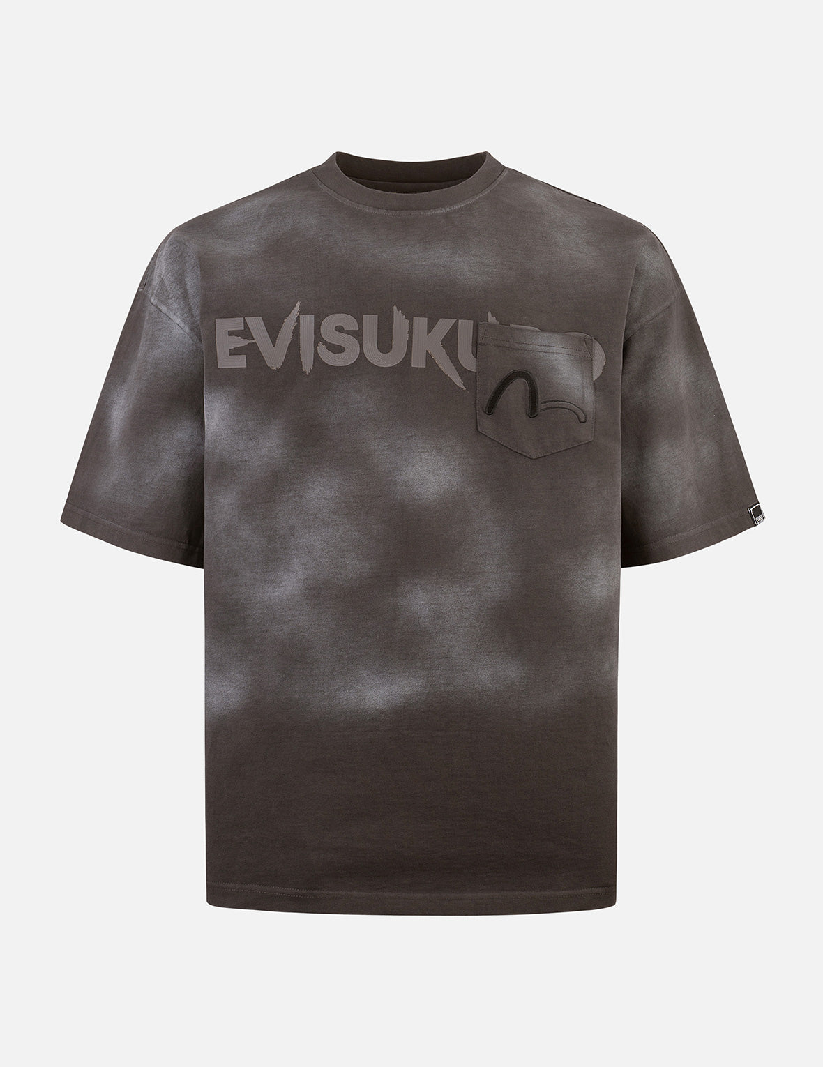 Garment Dyed Calligraphy Logo Print Oversized T-shirt