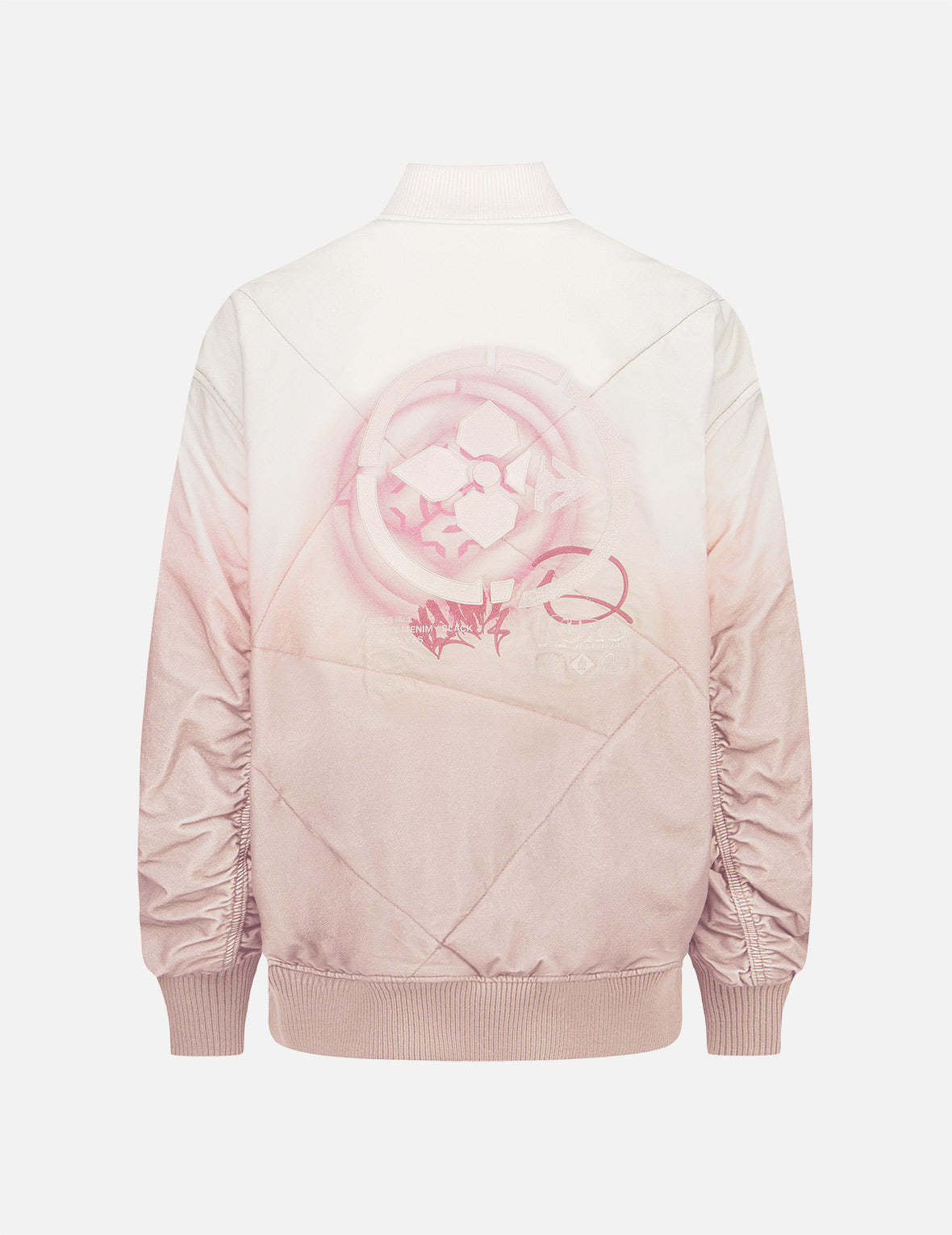 Gradient Oversized Padded Bomber Jacket