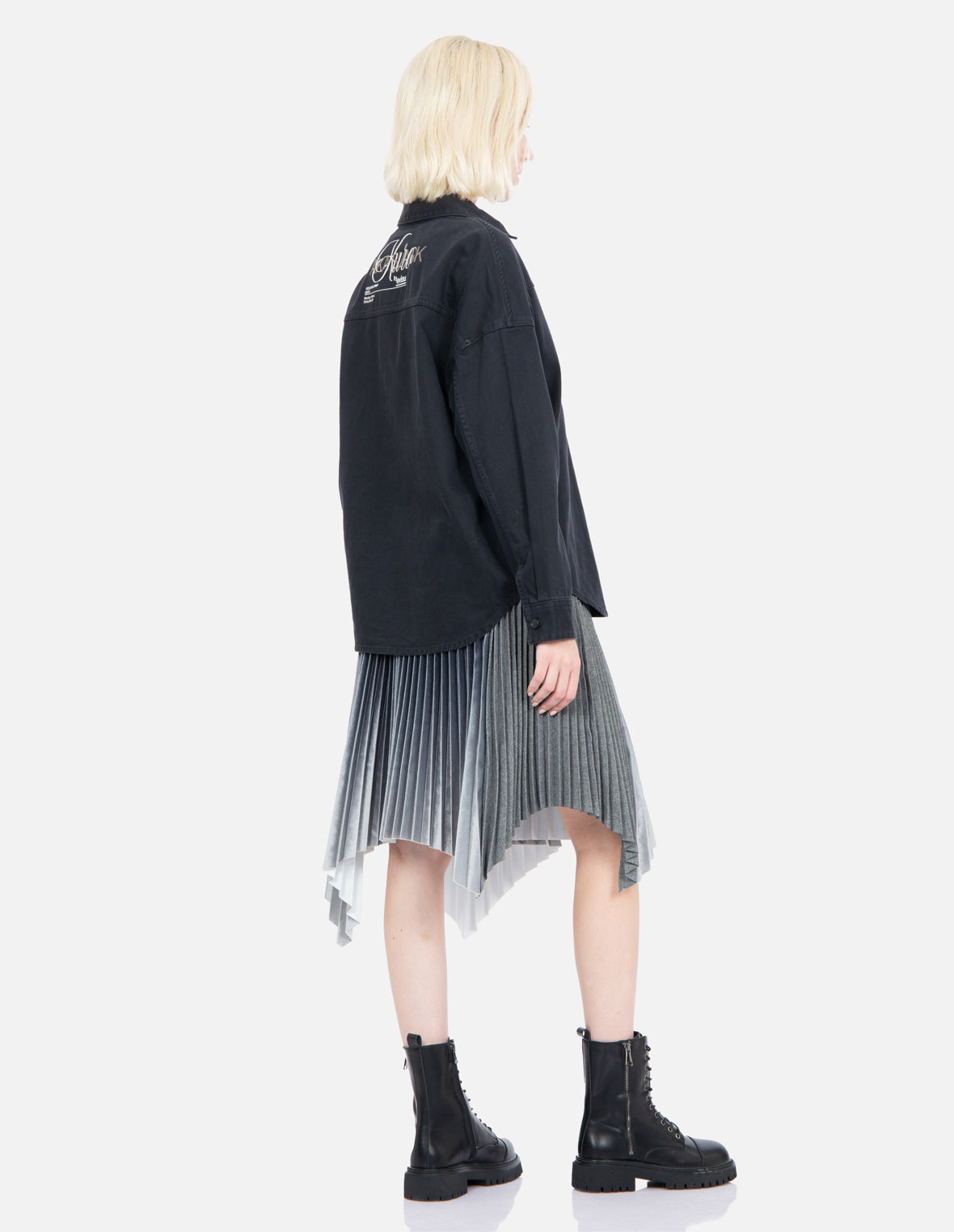 Logo Embroidered Denim Shirt