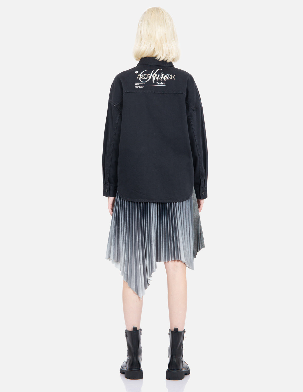 Logo Embroidered Denim Shirt