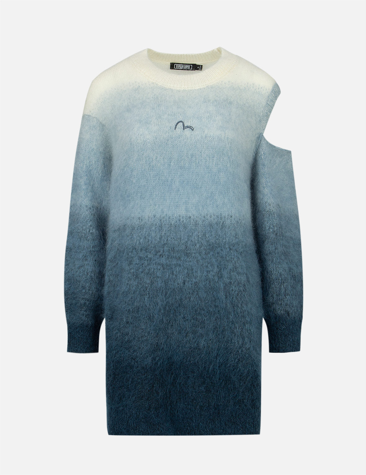 Gradient Asymmetric Knit Dress