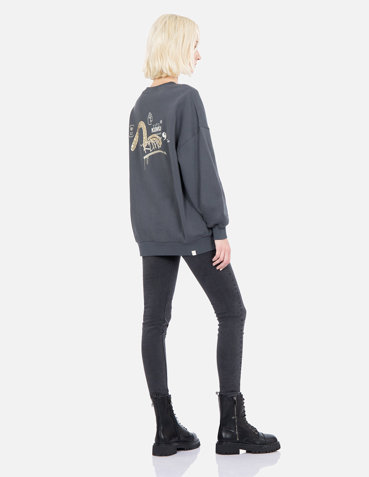 Graffiti Logo Print Sweatshirt