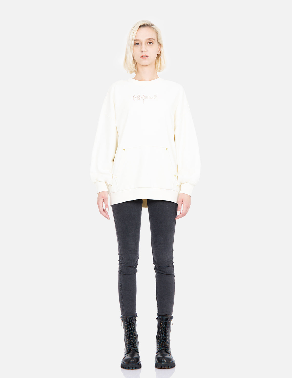 Graffiti Logo Print Sweatshirt