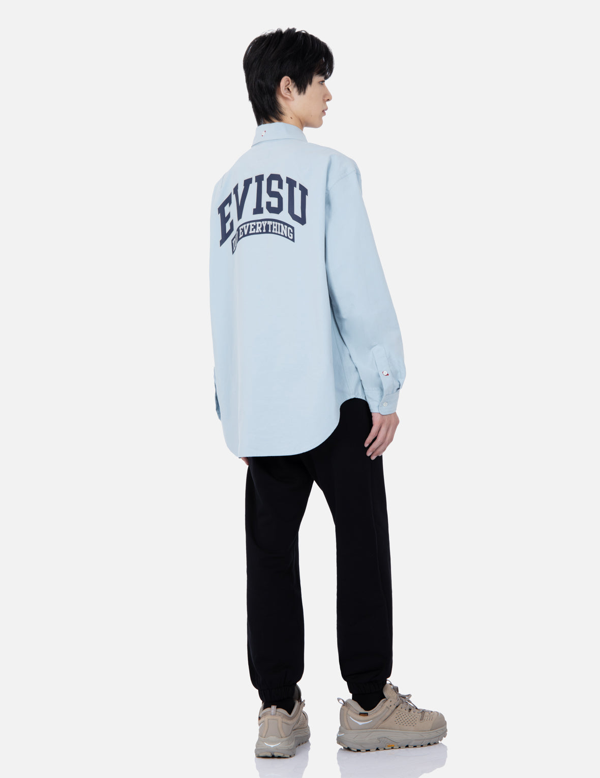Retro Logo Print Oversized Shirt