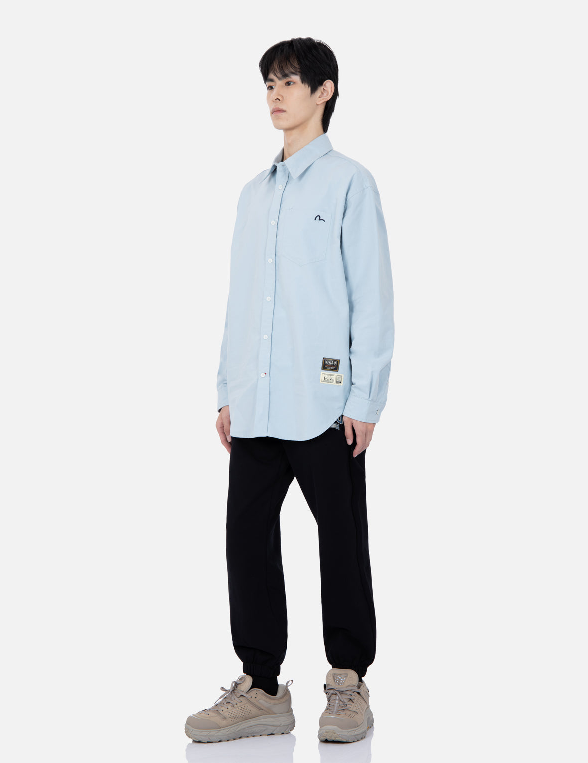 Retro Logo Print Oversized Shirt