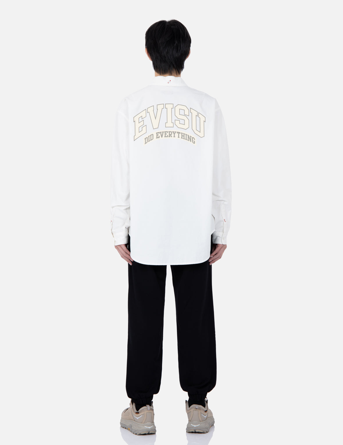 Retro Logo Print Oversized Shirt