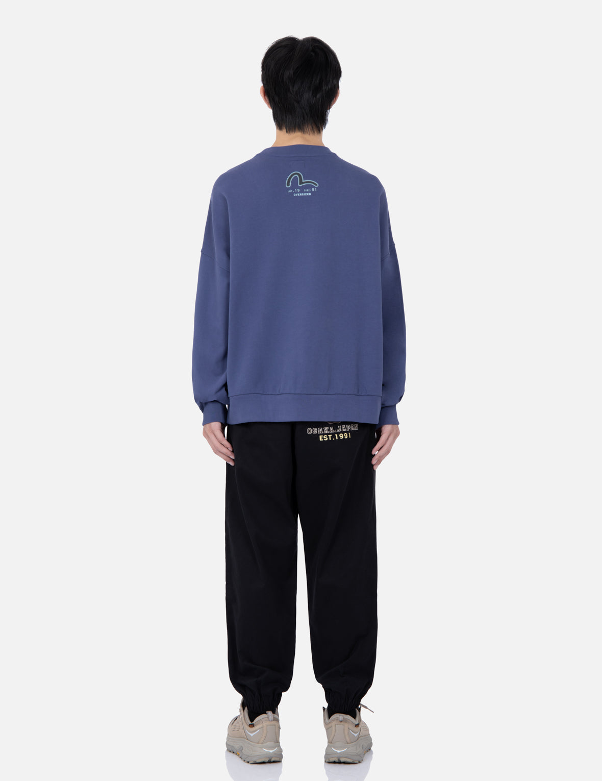 Retro Logo Print Oversized Sweatshirt