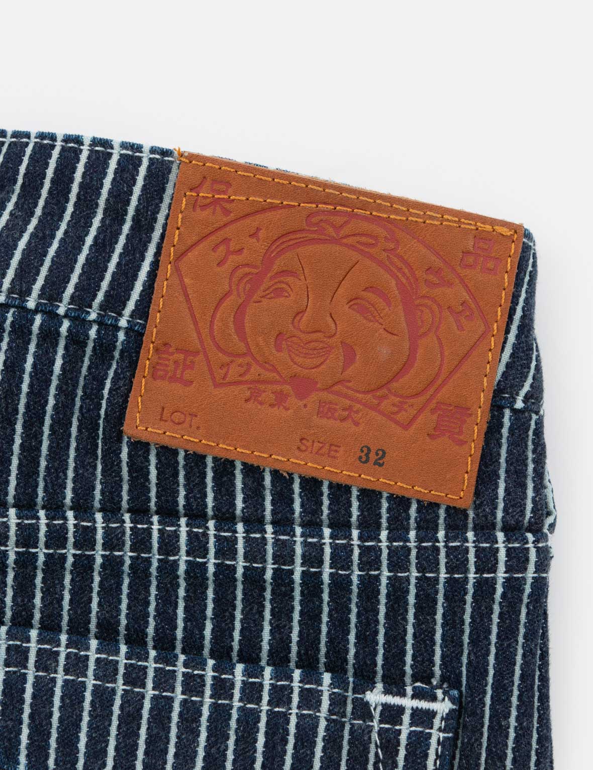 Seagull and Logo Embroideries Relax Fit Jeans