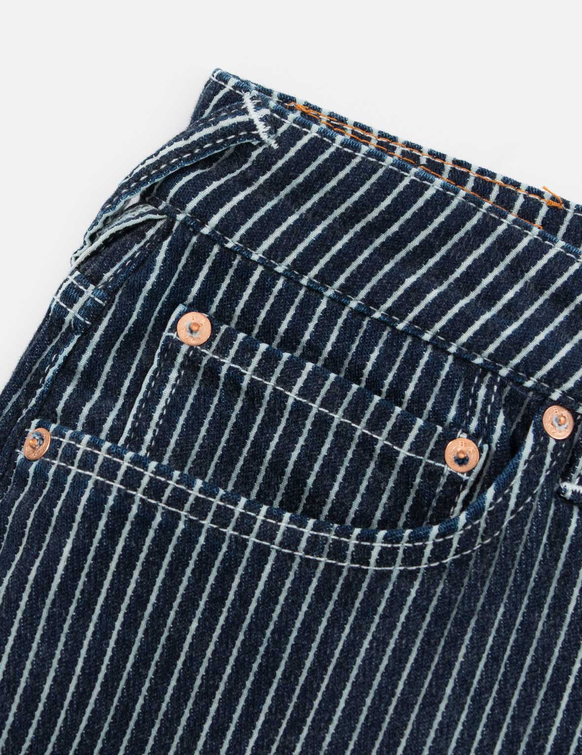 Seagull and Logo Embroideries Relax Fit Jeans