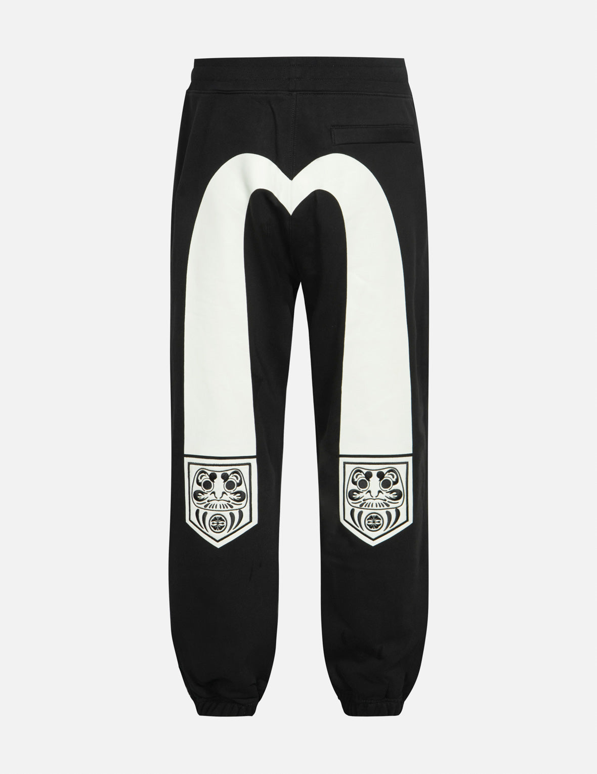 Pocket-shaped Daruma and Seagull Print Straight Fit Sweatpants – EVISU