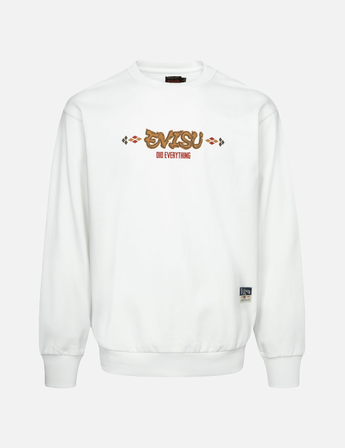 Wheel of Wisdom and Kamon Print Relax Fit Sweatshirt