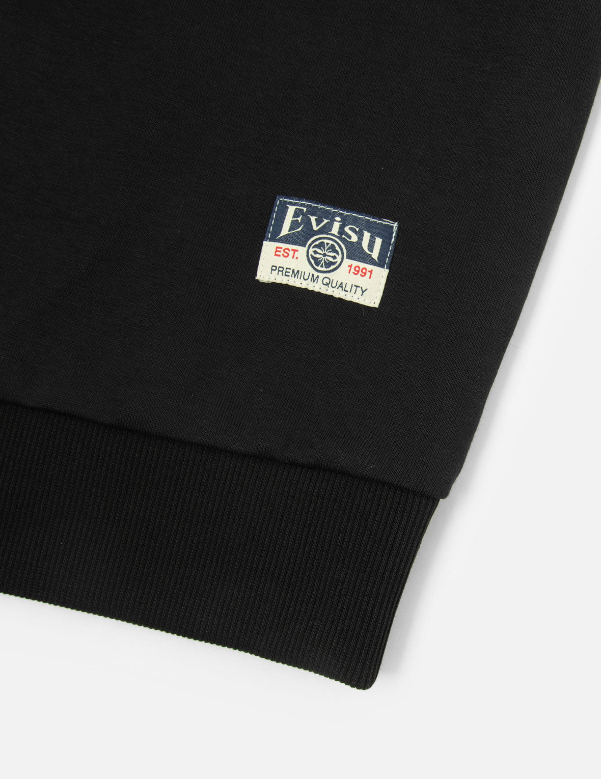 Seagull Embroidery with Kamon Print Pocket Relax Fit Sweatshirt