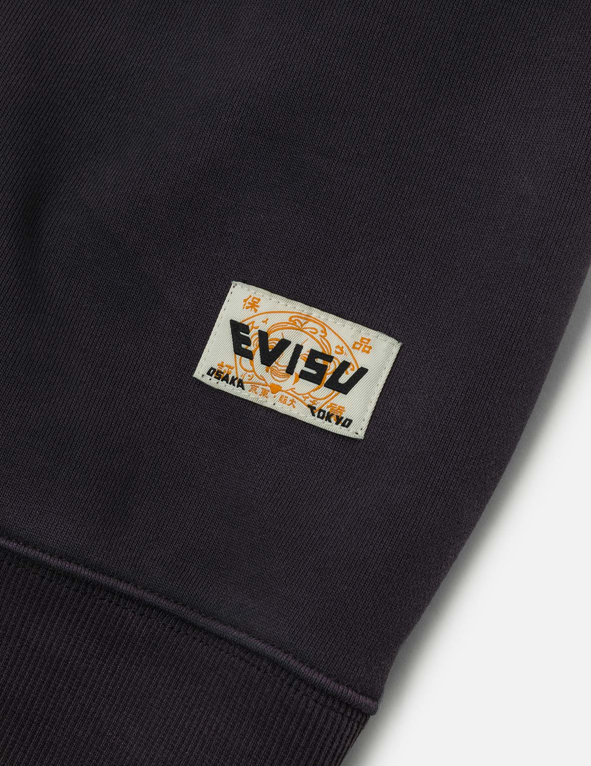 Ebisu Print and Multiple Pocket Washed Relax Fit Sweatshirt