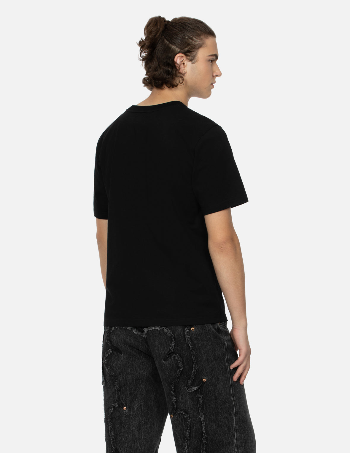 Tanuki and Daruma Print Regular Fit T-Shirt