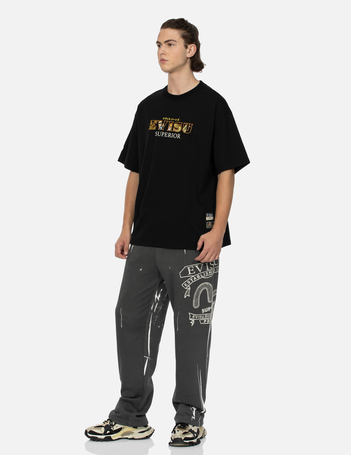 Tanuki Daicock Print Loose Fit T-Shirt