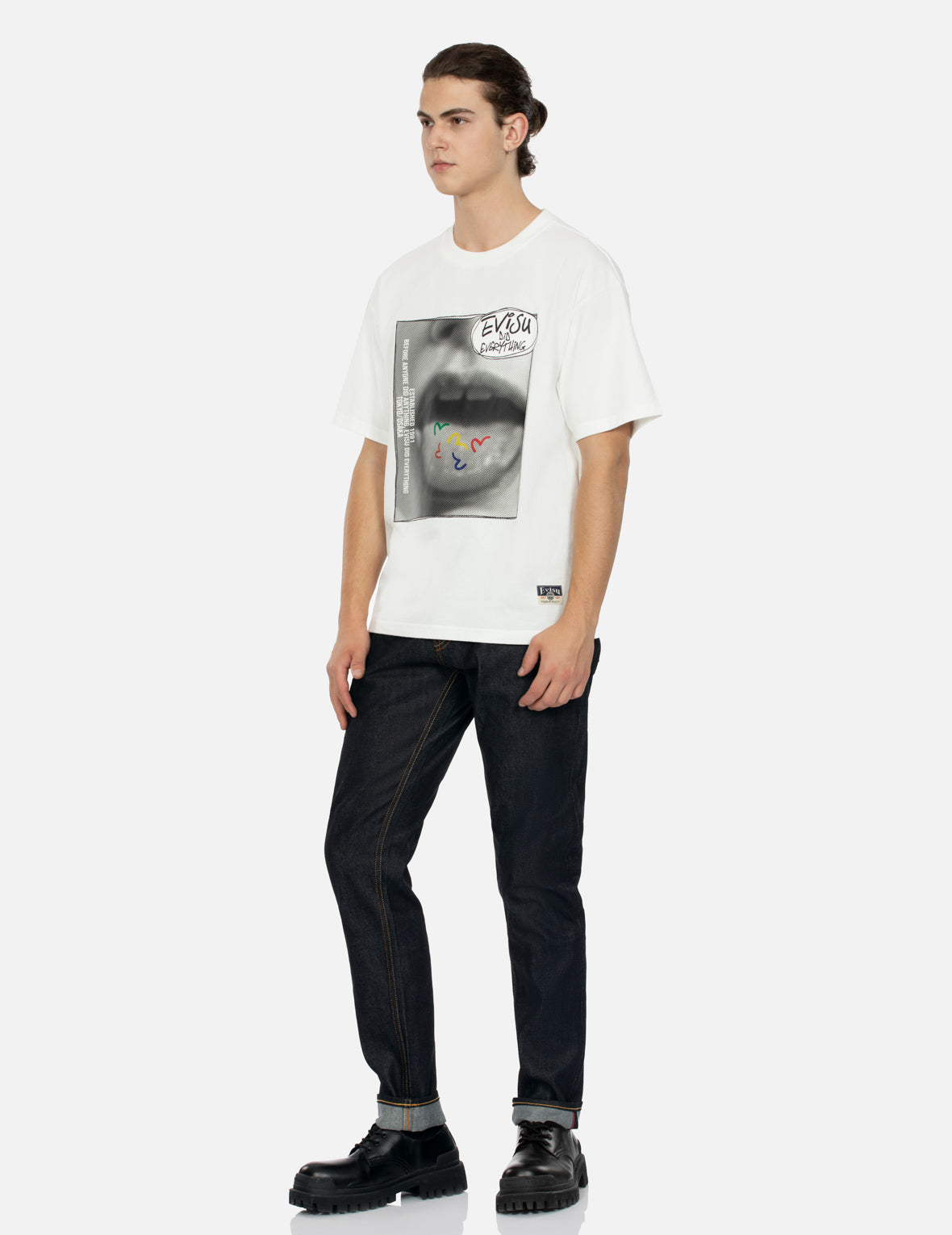 Vintage Image Print Relax Fit T-shirt