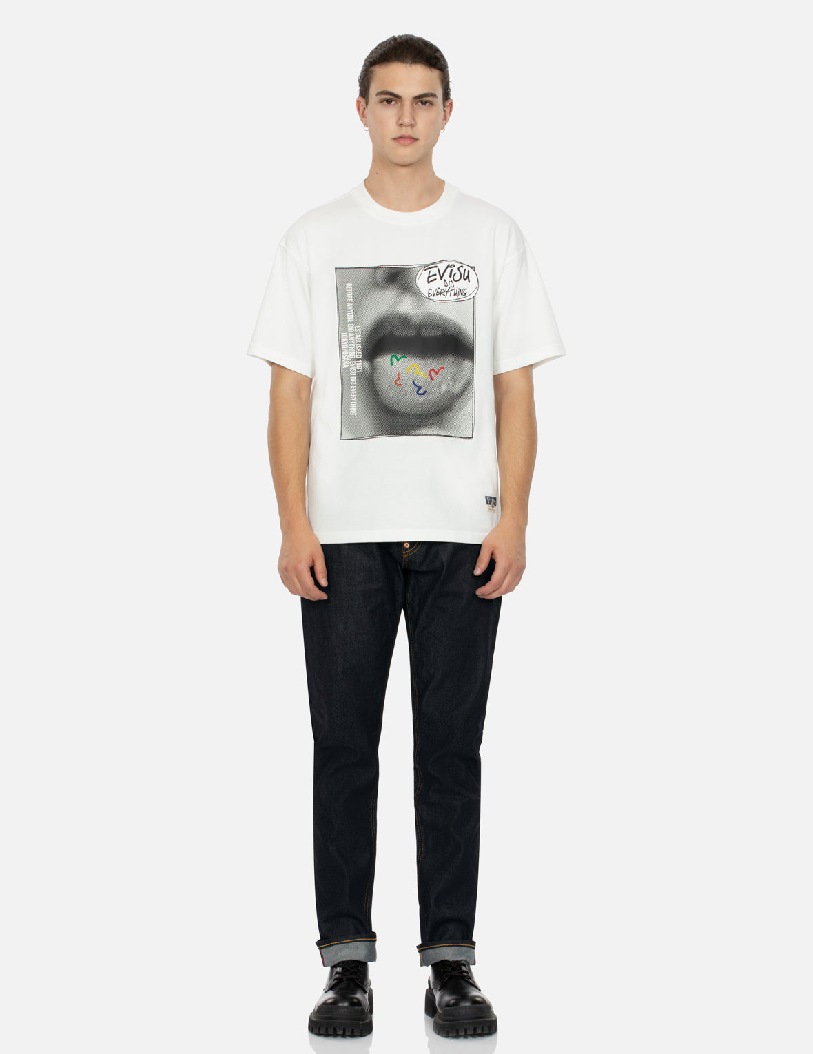 Vintage Image Print Relax Fit T-shirt