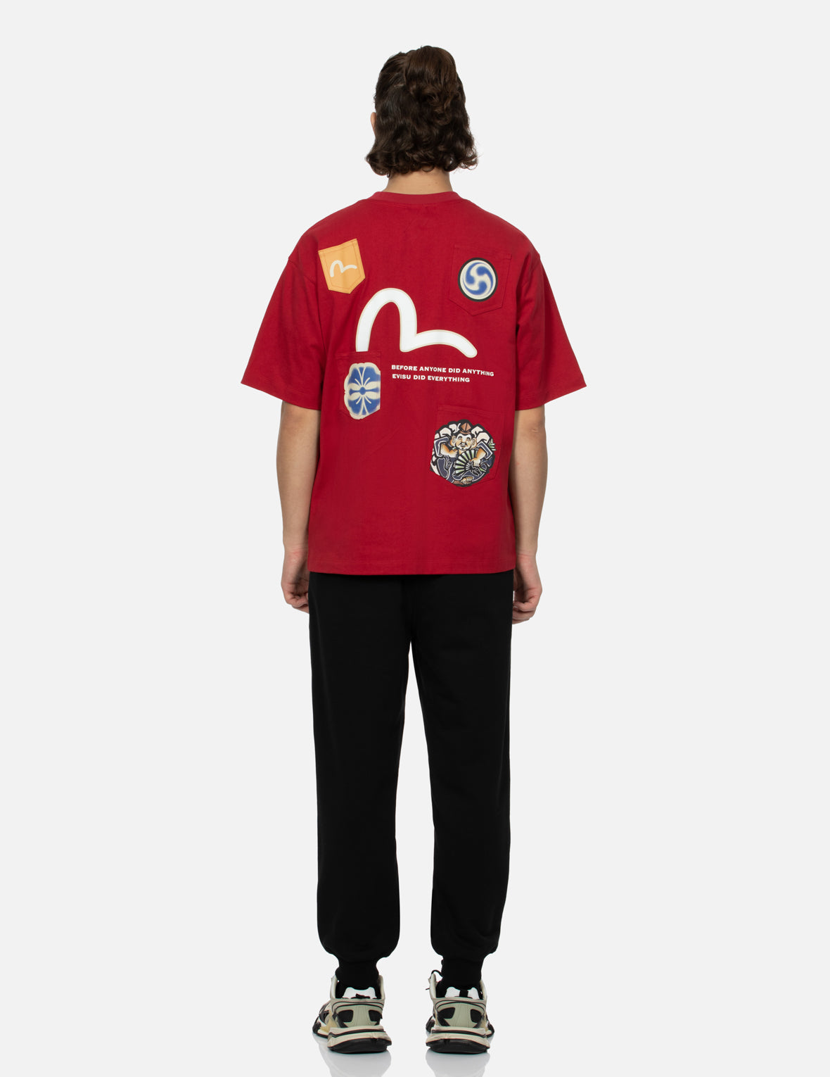 Multi-print and Multi-pocket Relax Fit T-Shirt