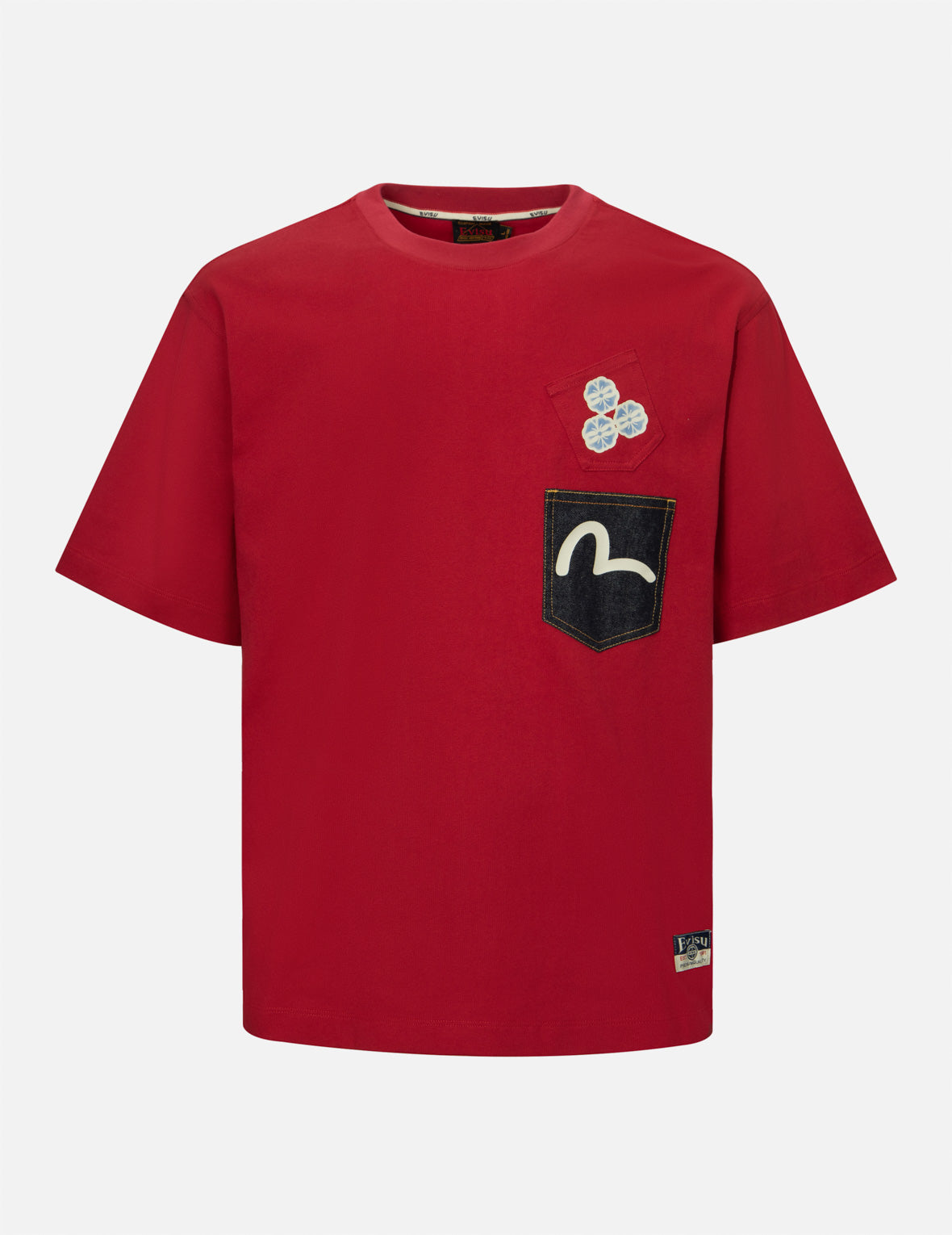 Multi-print and Multi-pocket Relax Fit T-Shirt