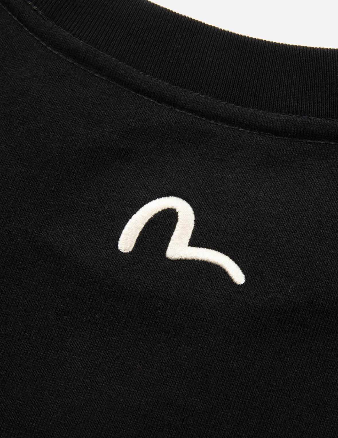 Seagull-print Denim Pocket Relax Fit T-Shirt