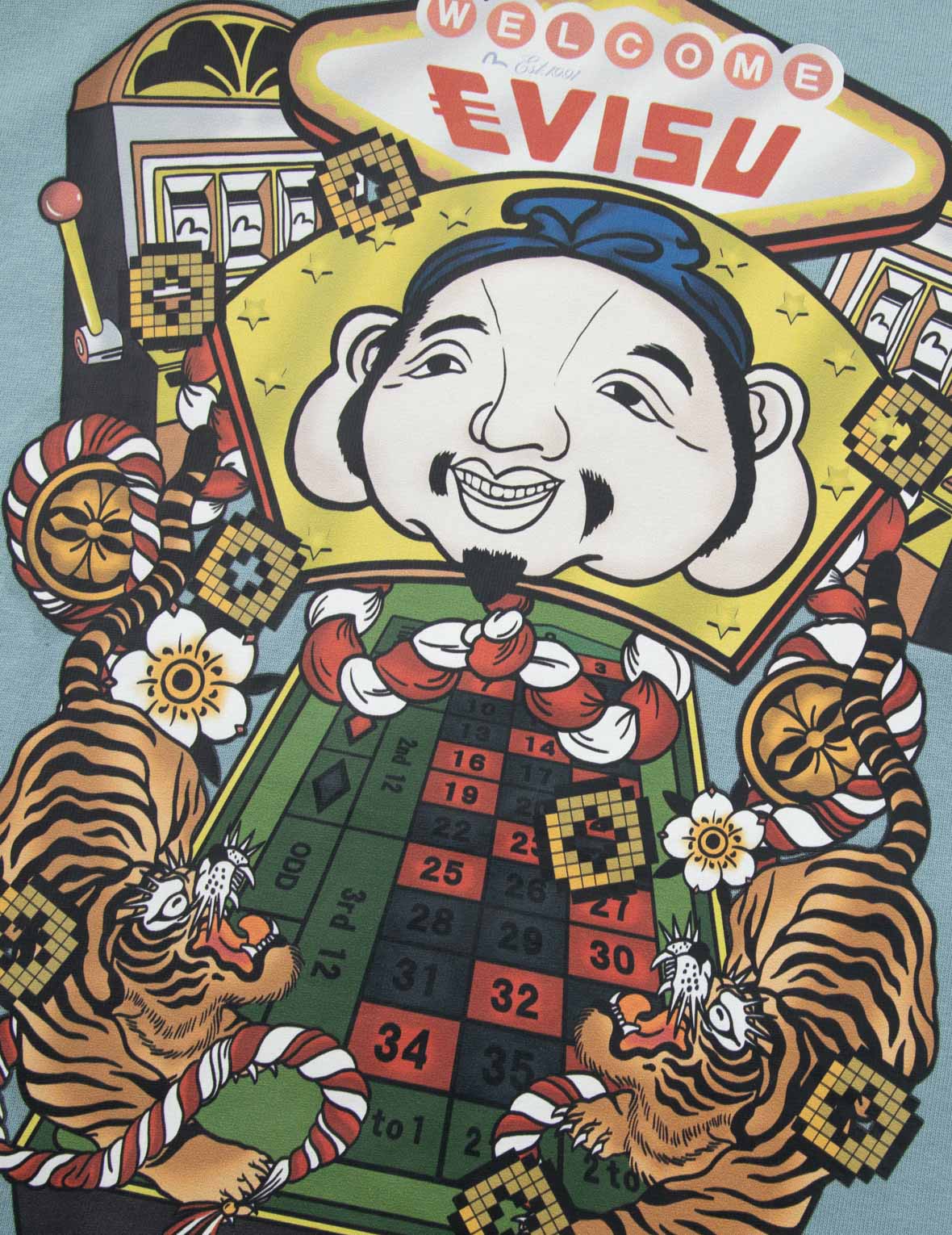 Lucky Slot Machine Print Loose Fit T-shirt