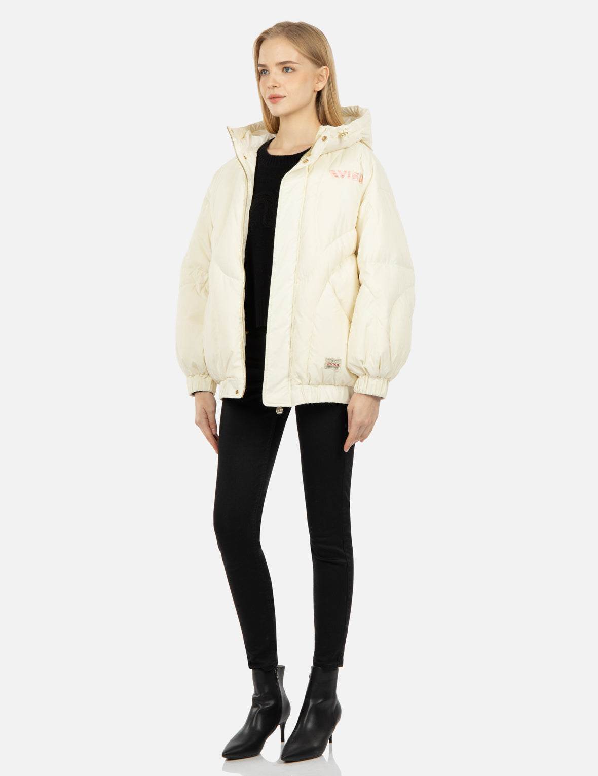 Camouflage Logo Embroidery Down Jacket