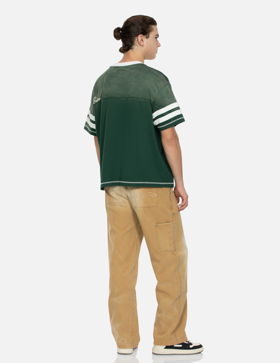 Seagull Appliqué Embroidery Baggy Fit Carpenter pants