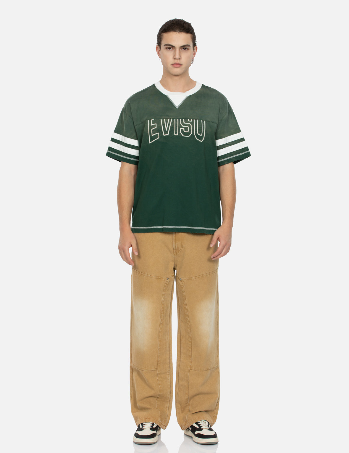 Seagull Appliqué Embroidery Baggy Fit Carpenter pants