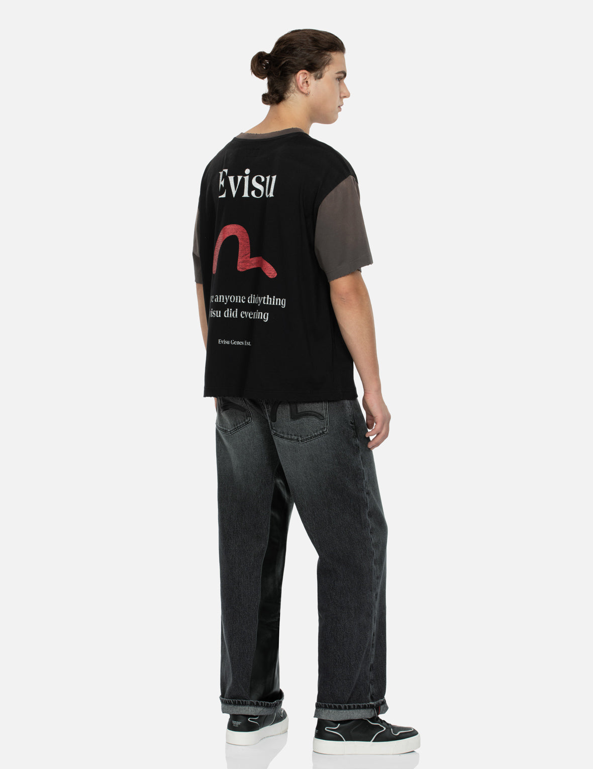 Seagull and Logo Print Boxy T-shirt