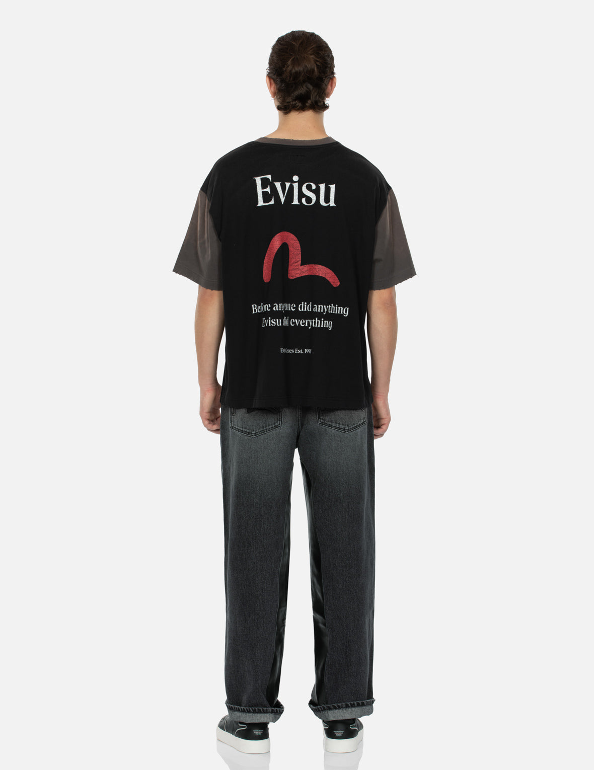 Seagull and Logo Print Boxy T-shirt