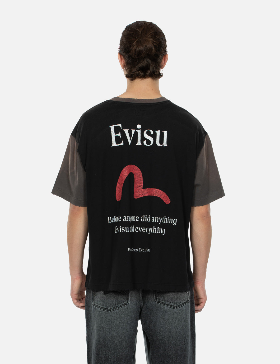 Seagull and Logo Print Boxy T-shirt