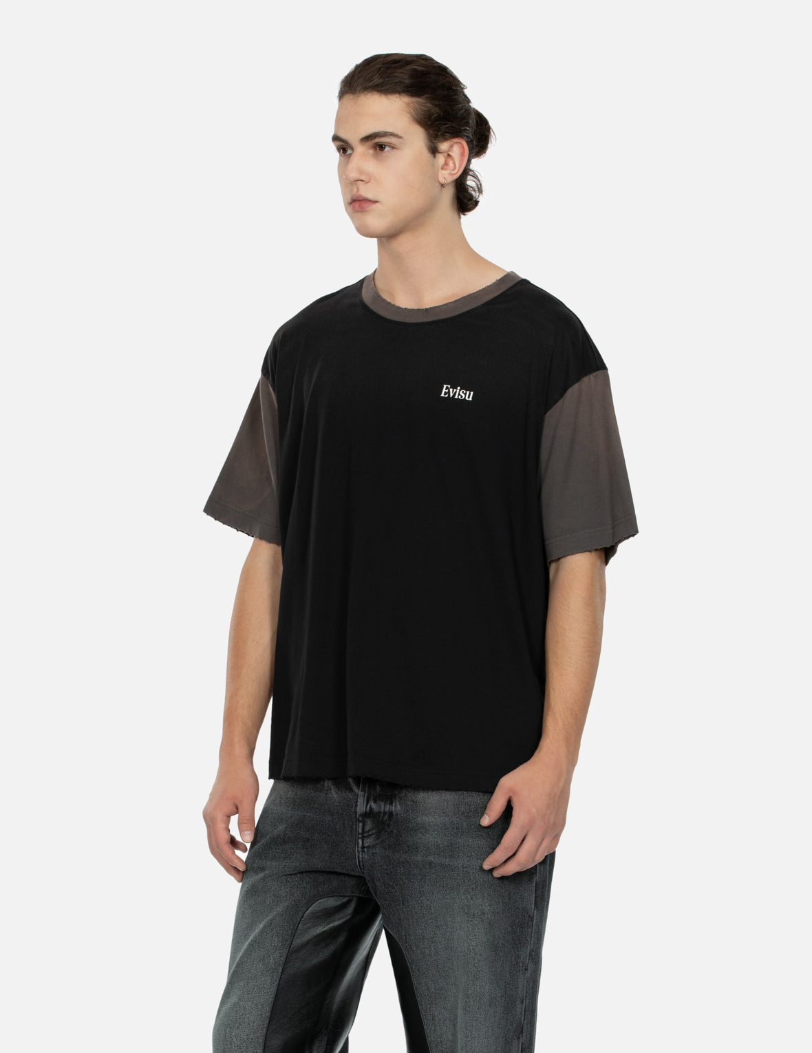 Seagull and Logo Print Boxy T-shirt