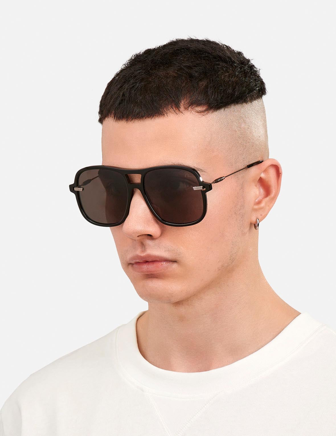 Double Bridge Oversized Sunglasses