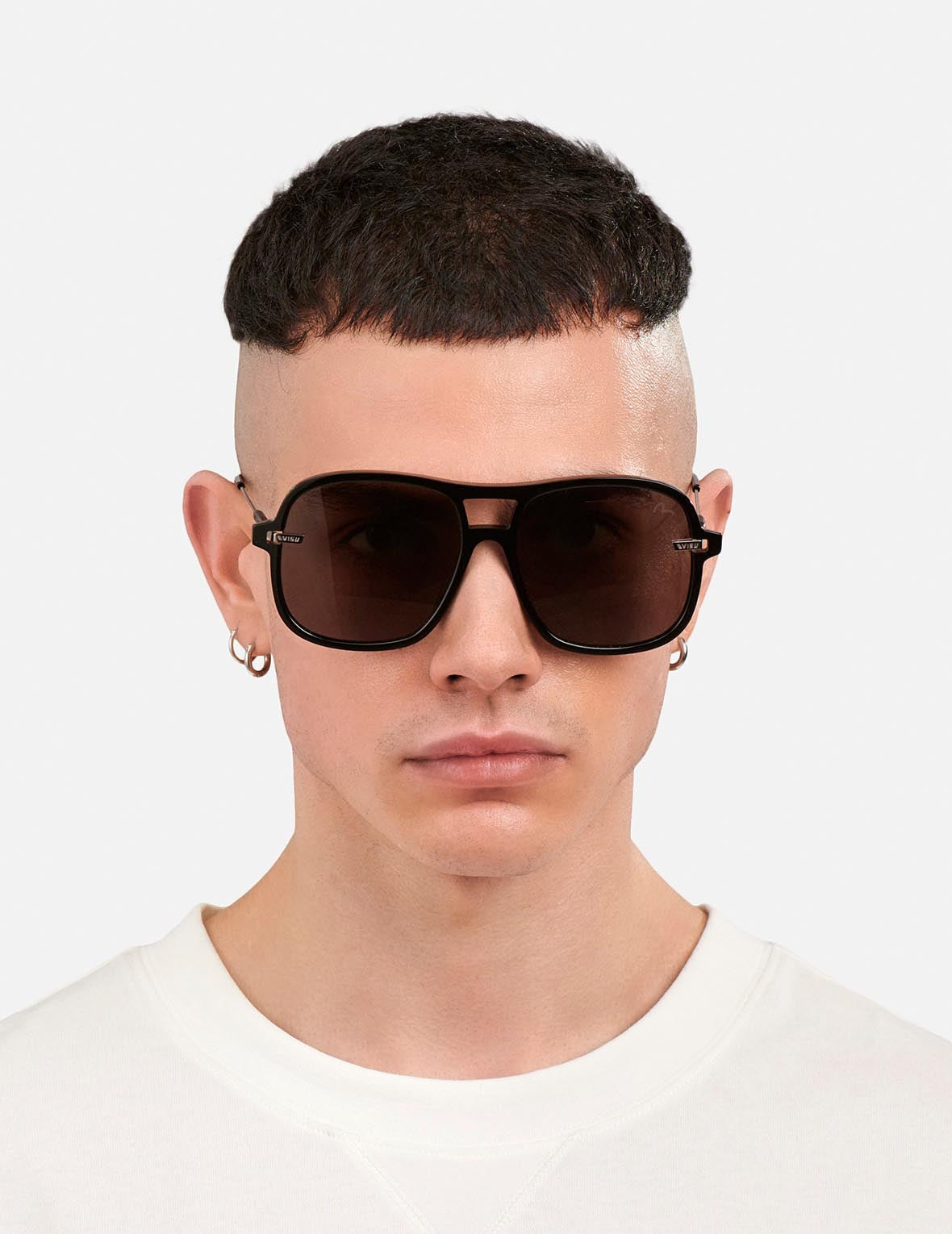 Double Bridge Oversized Sunglasses