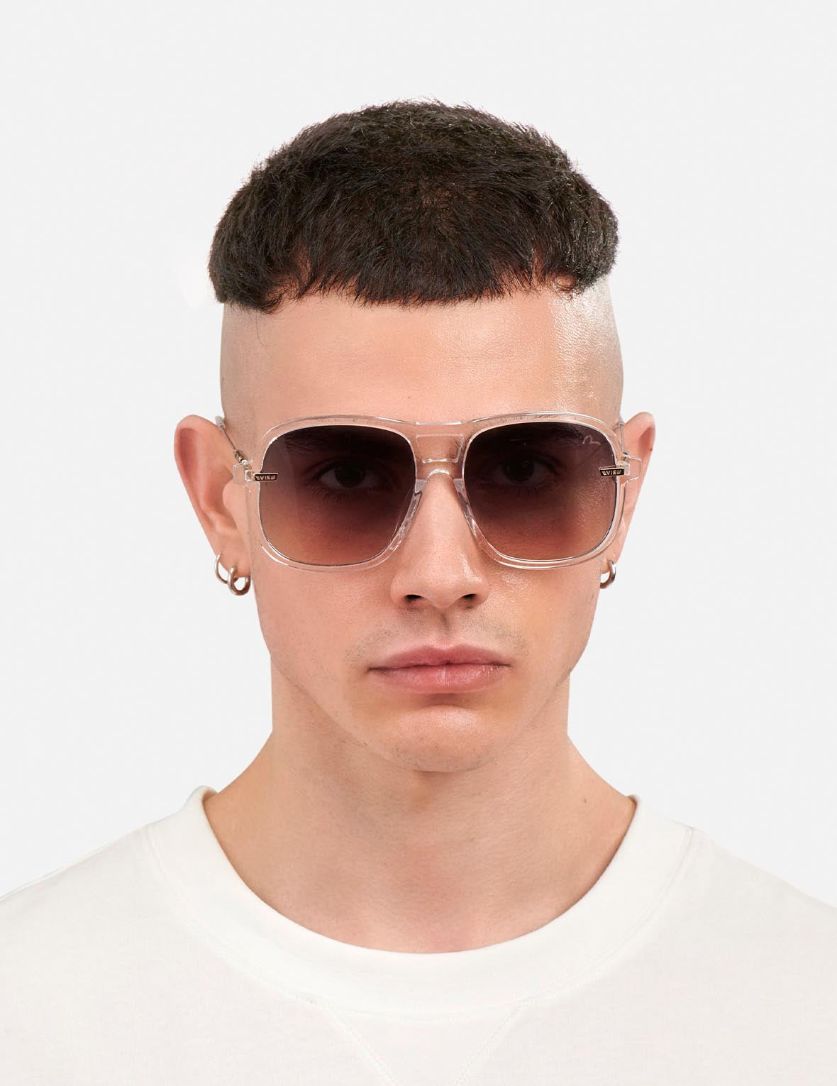 Double Bridge Oversized Sunglasses