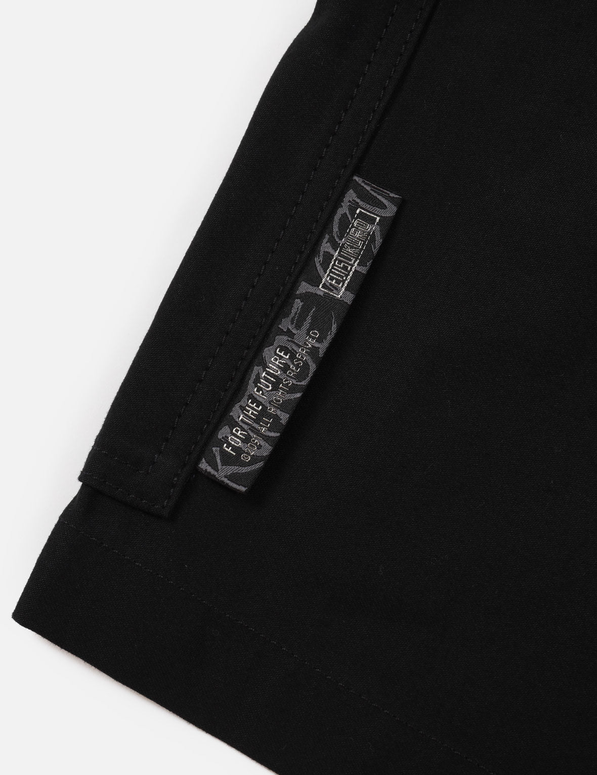 Logo Tape Patching Cargo Shorts