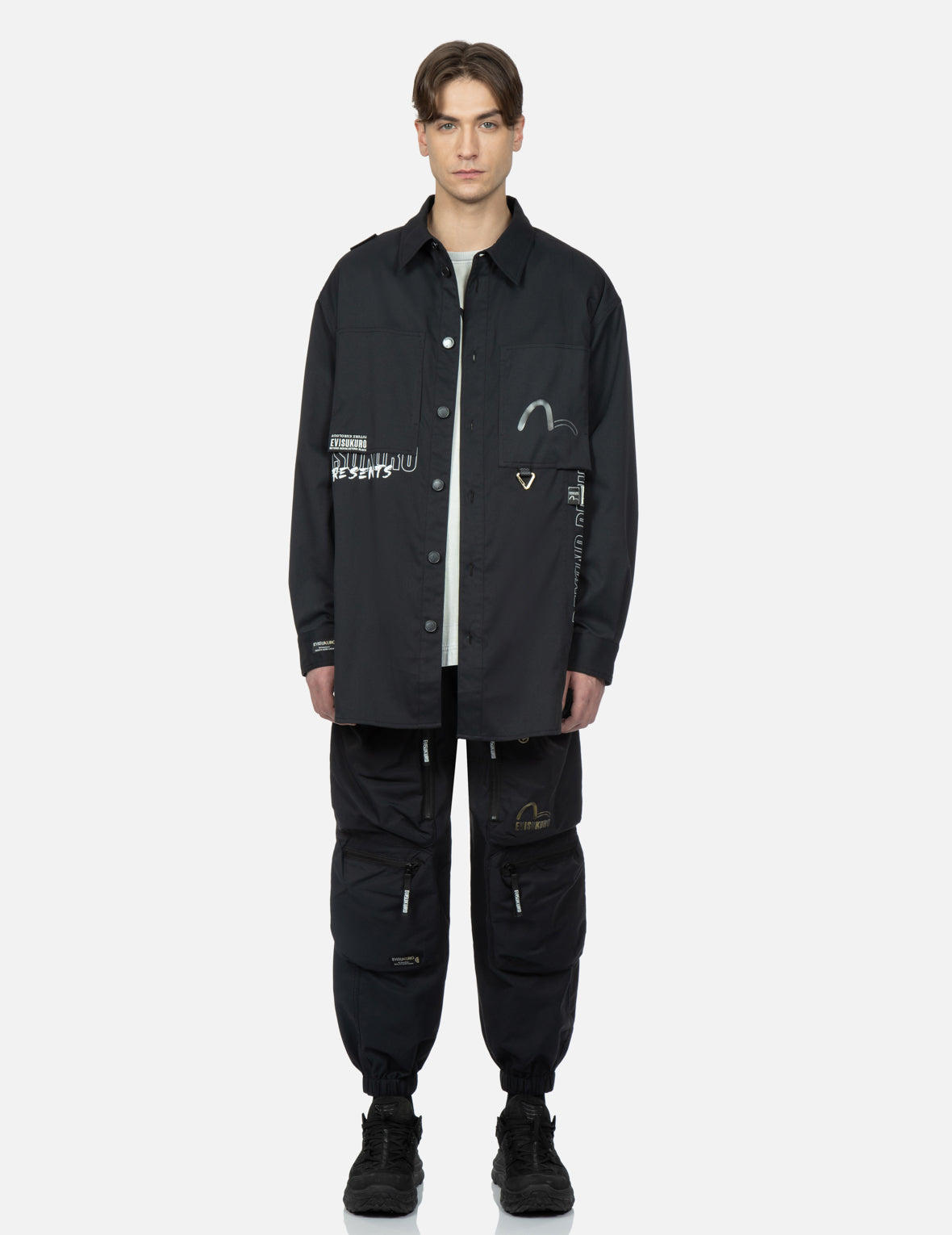 Cargo Pockets Shirt Jacket