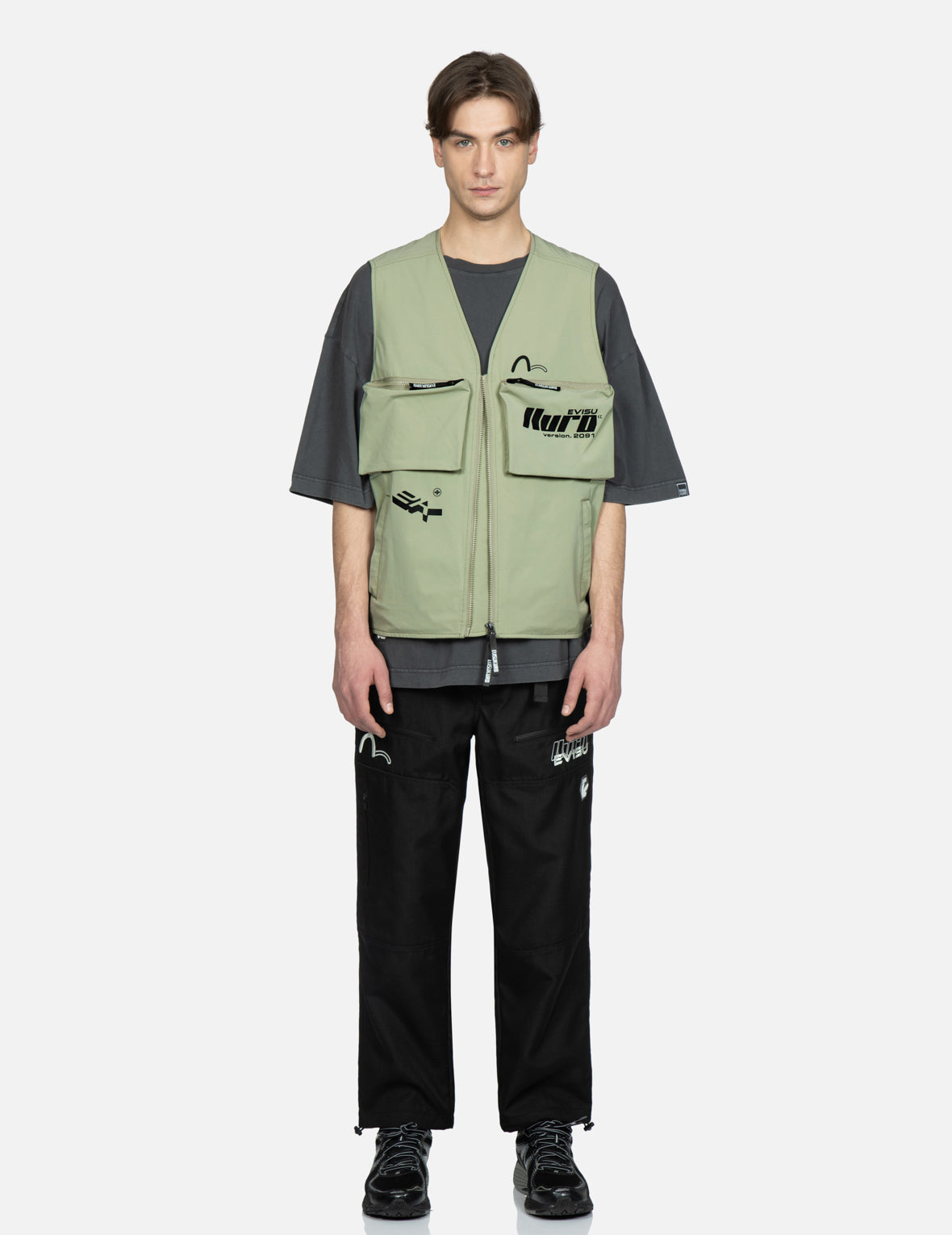 Logo Print Utility Vest
